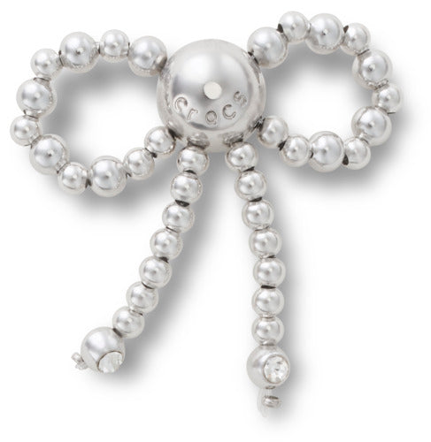 Silver Beaded Bow