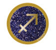 Sagittarius arany cipődísz