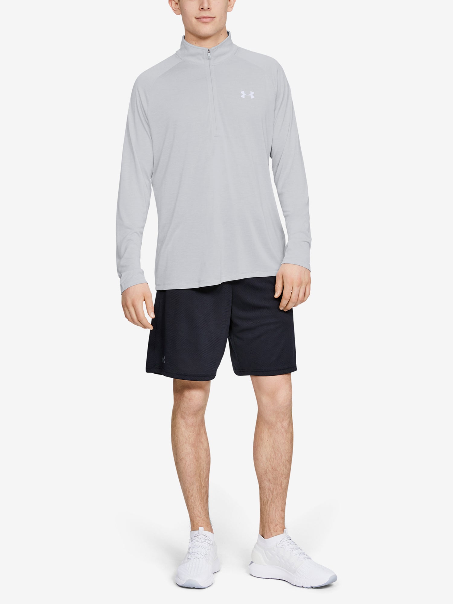 Under Armour Férfi póló Tech 2.0 1/2 Zip Hosszú ujjú póló