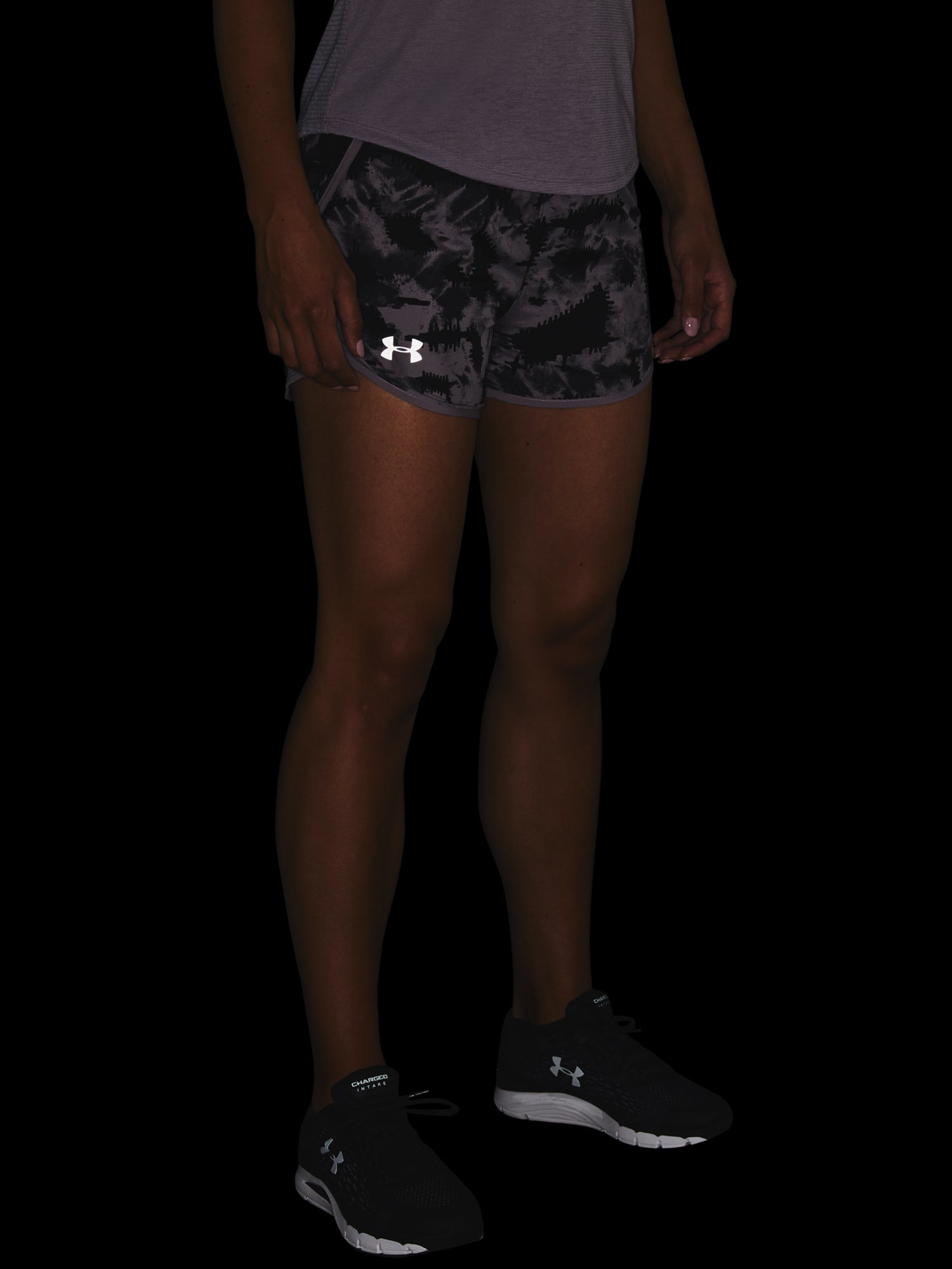 Nõi rövidnadrág Under Armour W UA Fly By 2.0 Printed Short