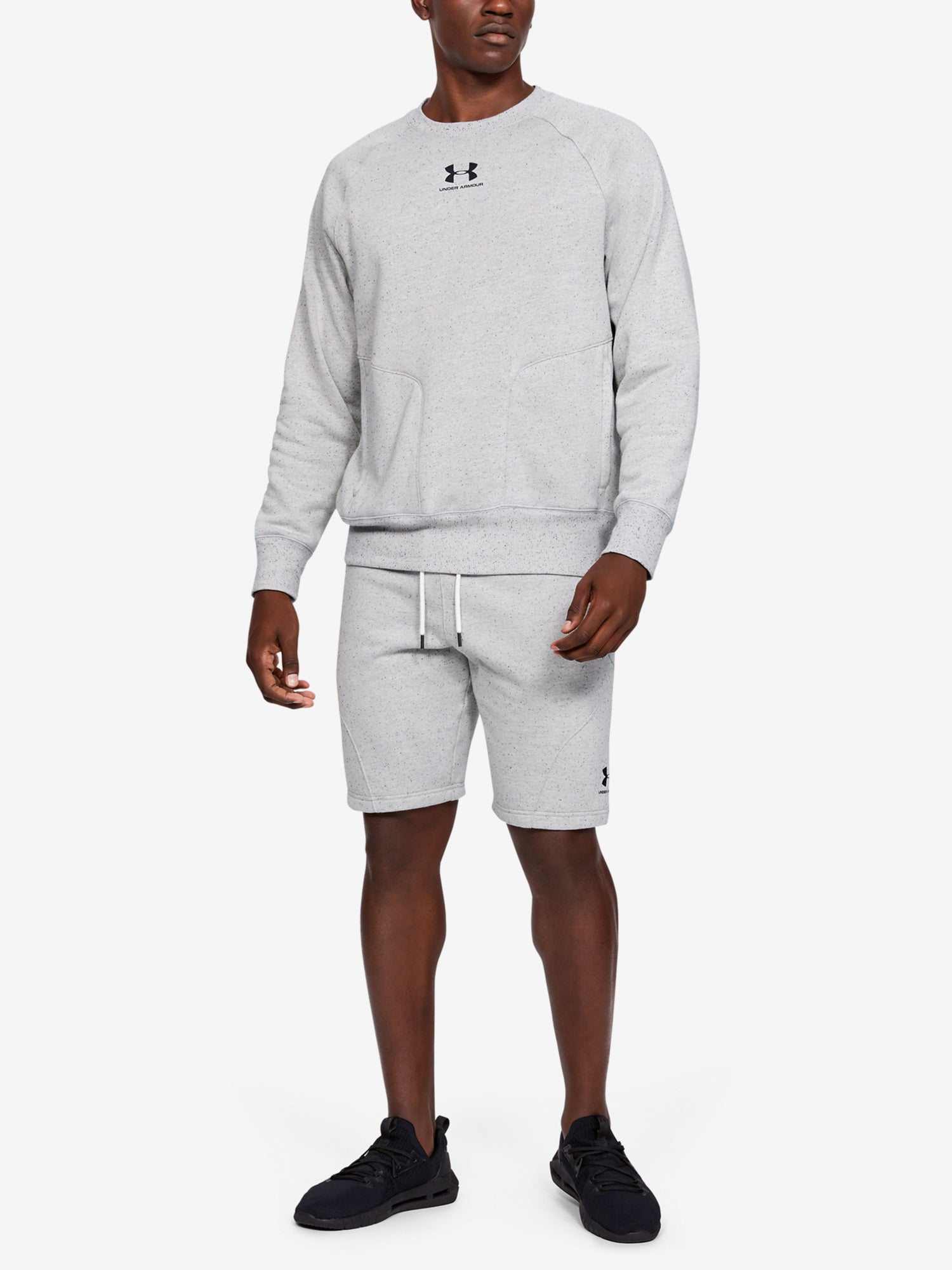 Férfi pulóver Under Armour Speckled Fleece Crew