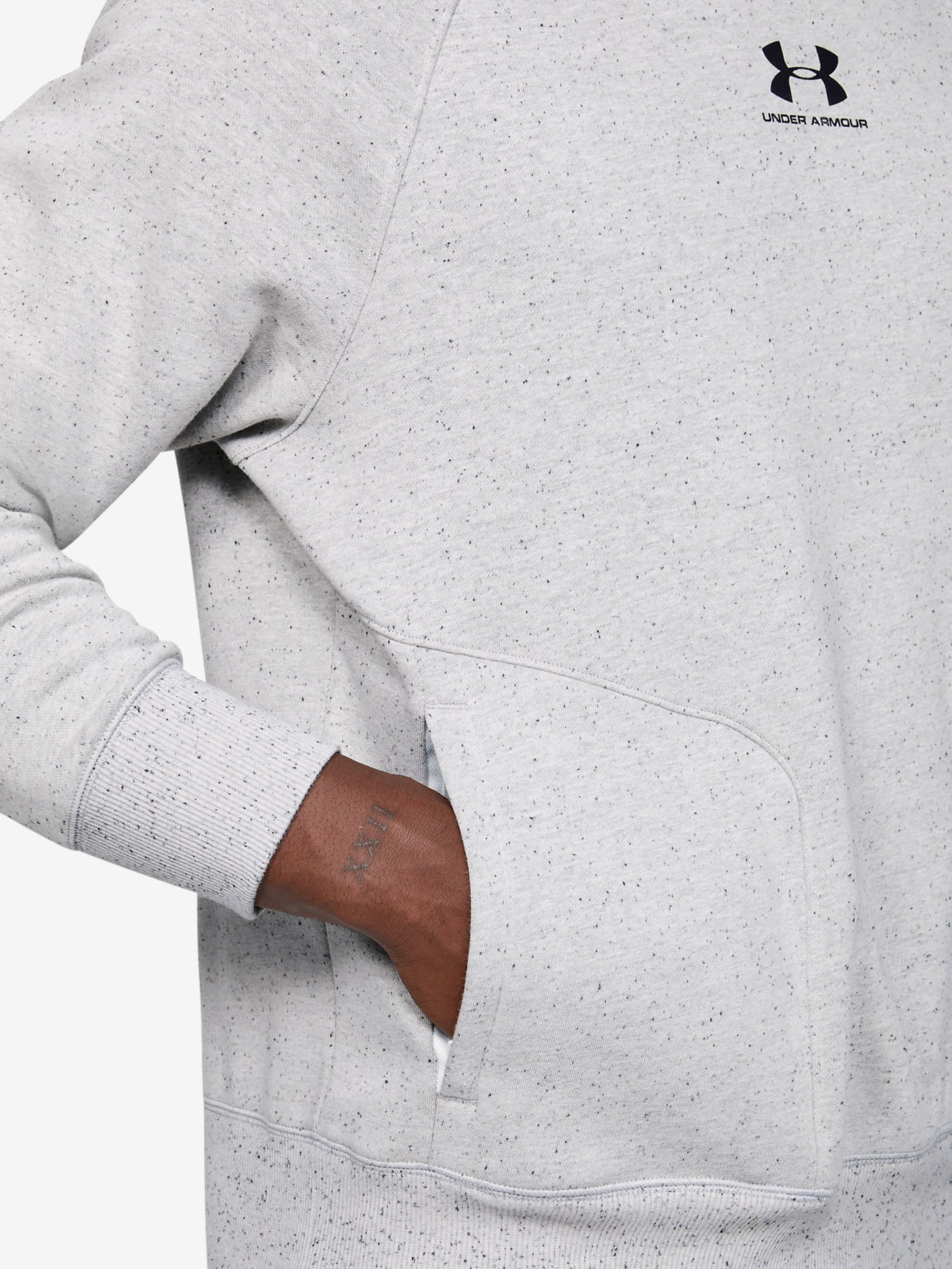 Férfi pulóver Under Armour Speckled Fleece Crew