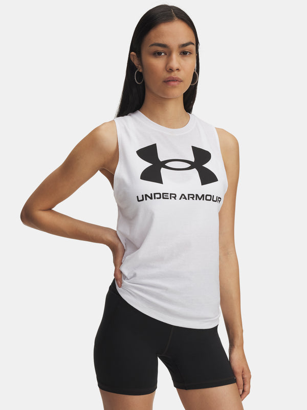 Under Armour Nõi trikó UA Logo Tank-WHT Atléta