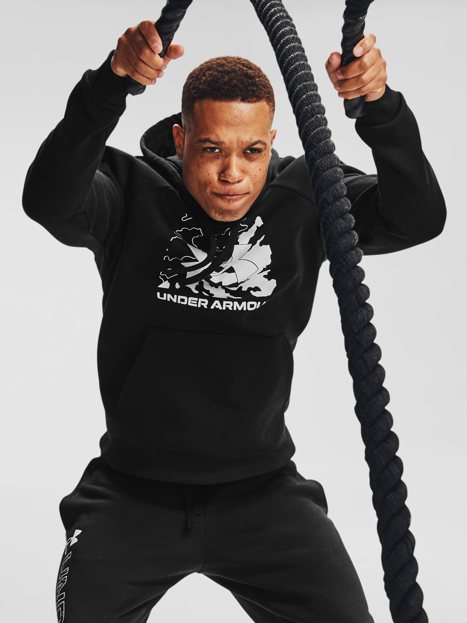 Férfi Under Armour Rival Fleece Box Logo HD pulóver