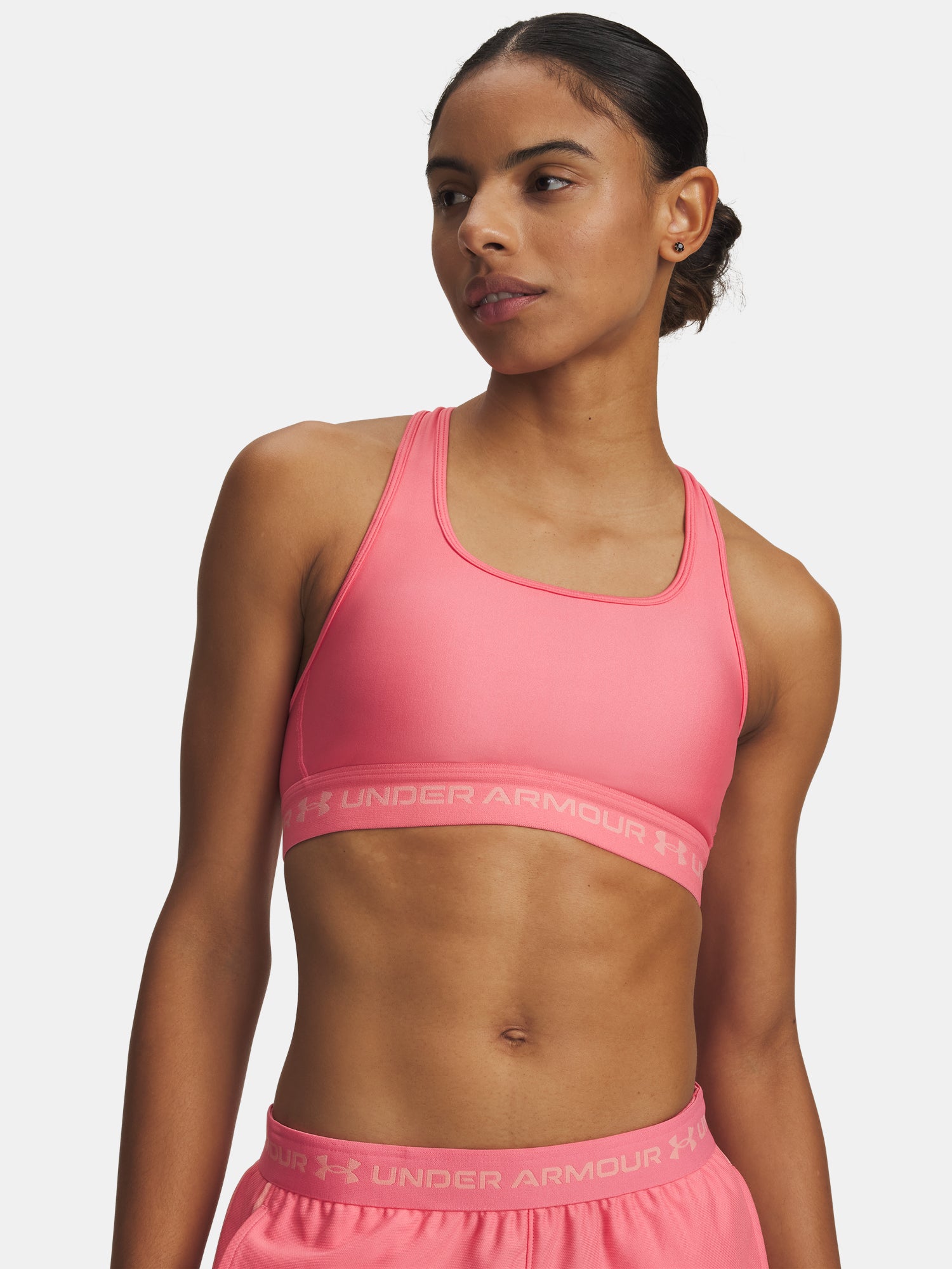 Nõi Under Armour Crossback Mid Bra-PNK melltartó