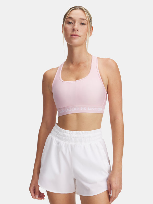 Under Armour Nõi Crossback Mid Bra-PNK melltartó Sportmelltartó