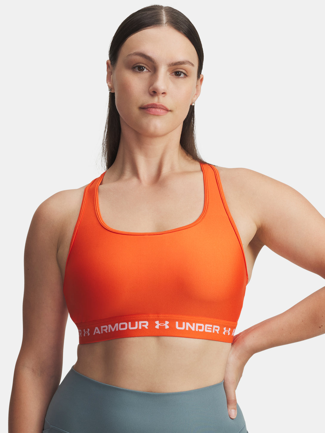 Under Armour Nõi sportmelltartó Crossback Mid Bra-ORG Sportmelltartó