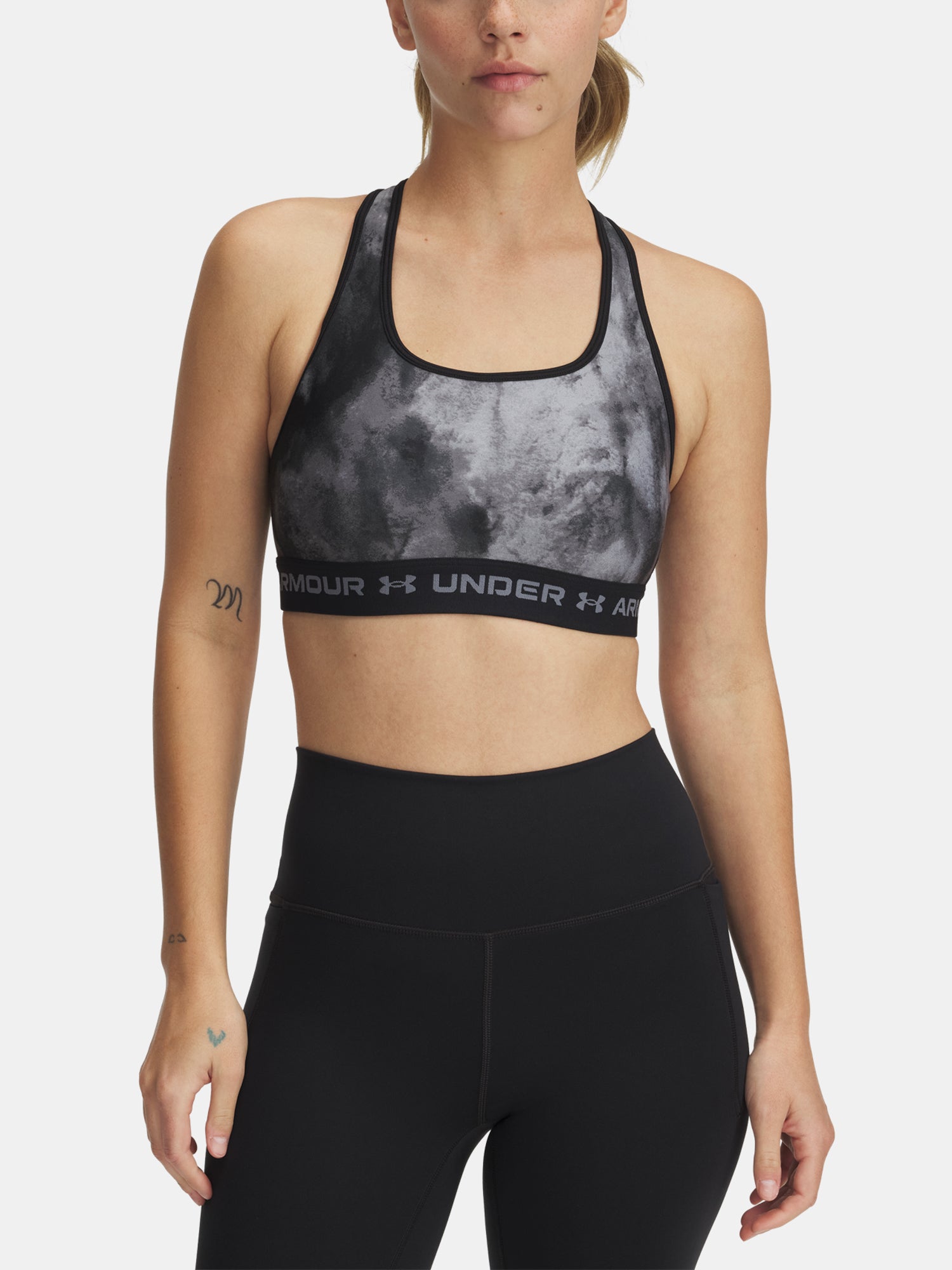 Under Armour Nõi Crossback Mid Print melltartó Sportmelltartó