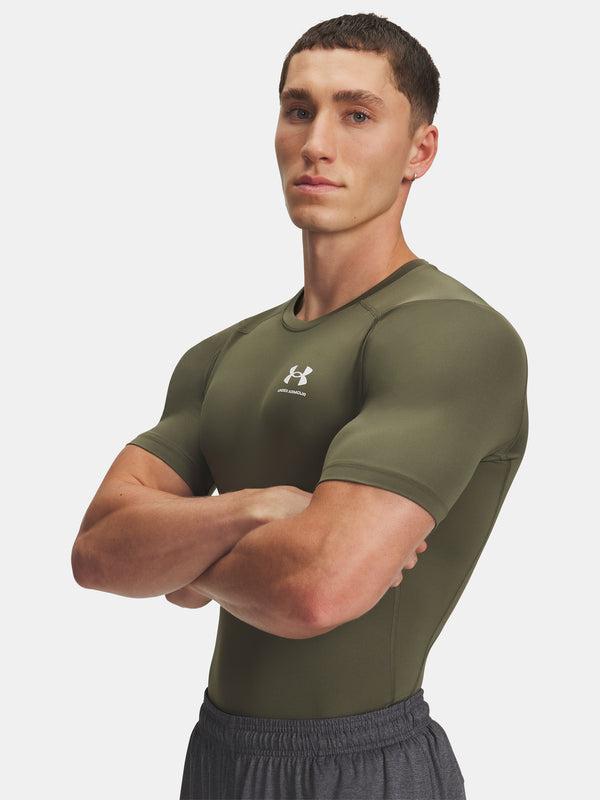 Under Armour Férfi póló UA HG Armour Comp SS-GRN Póló