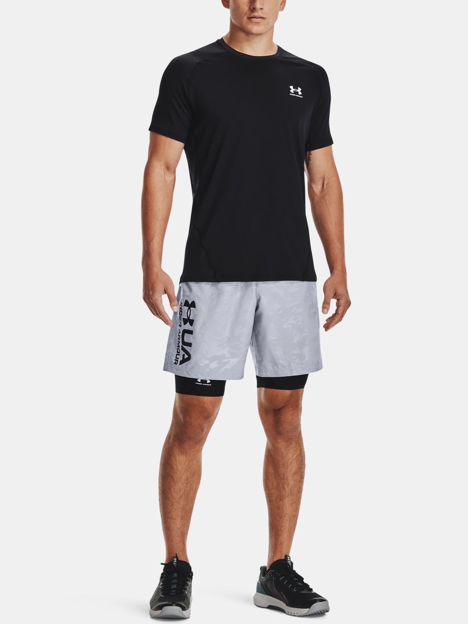 Under Armour Férfi HG Armour Fitted SS póló Póló fekete
