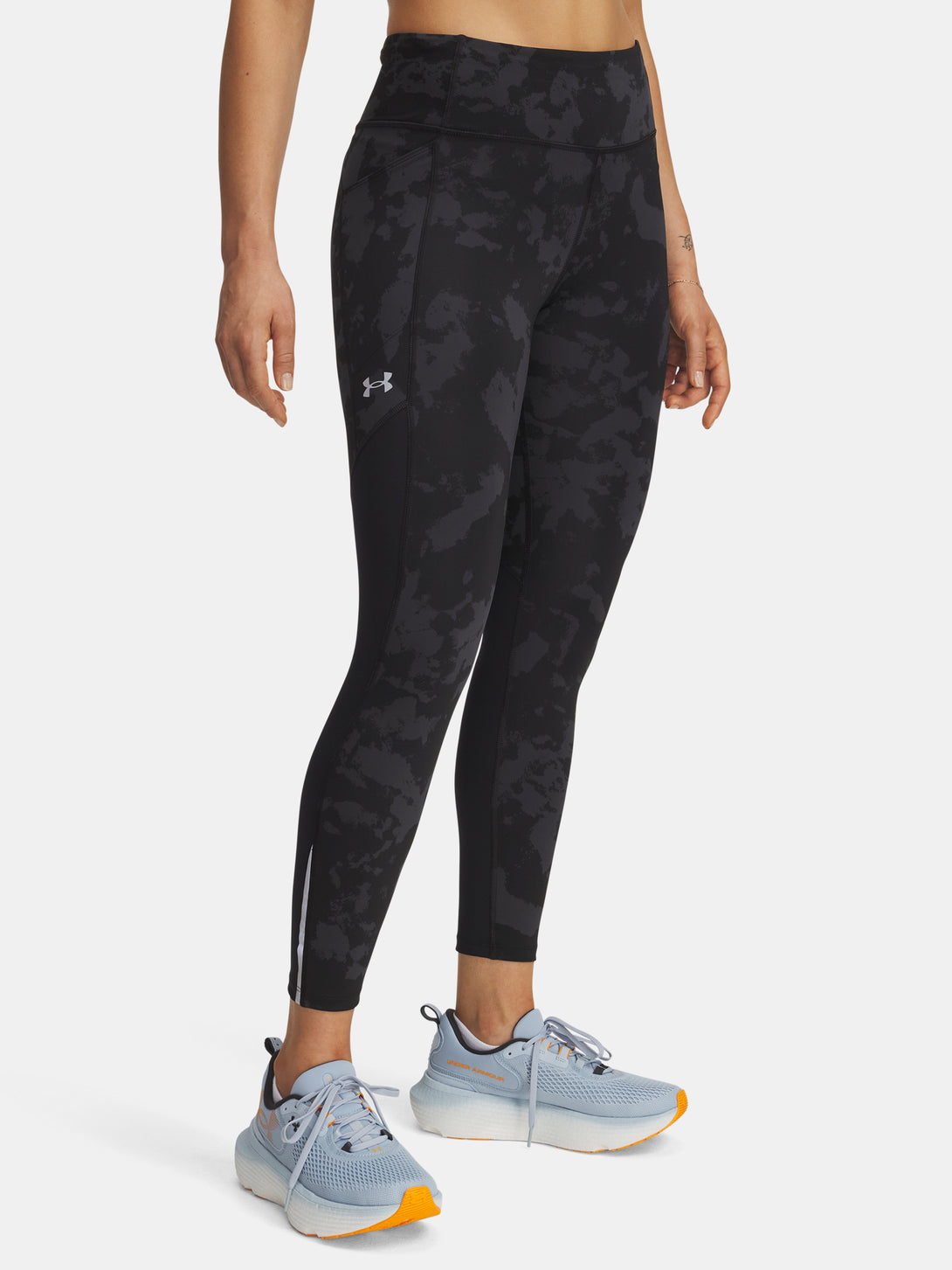 Under Armour Nõi leggings UA Launch Ankle Print Tights-BLK Leggings