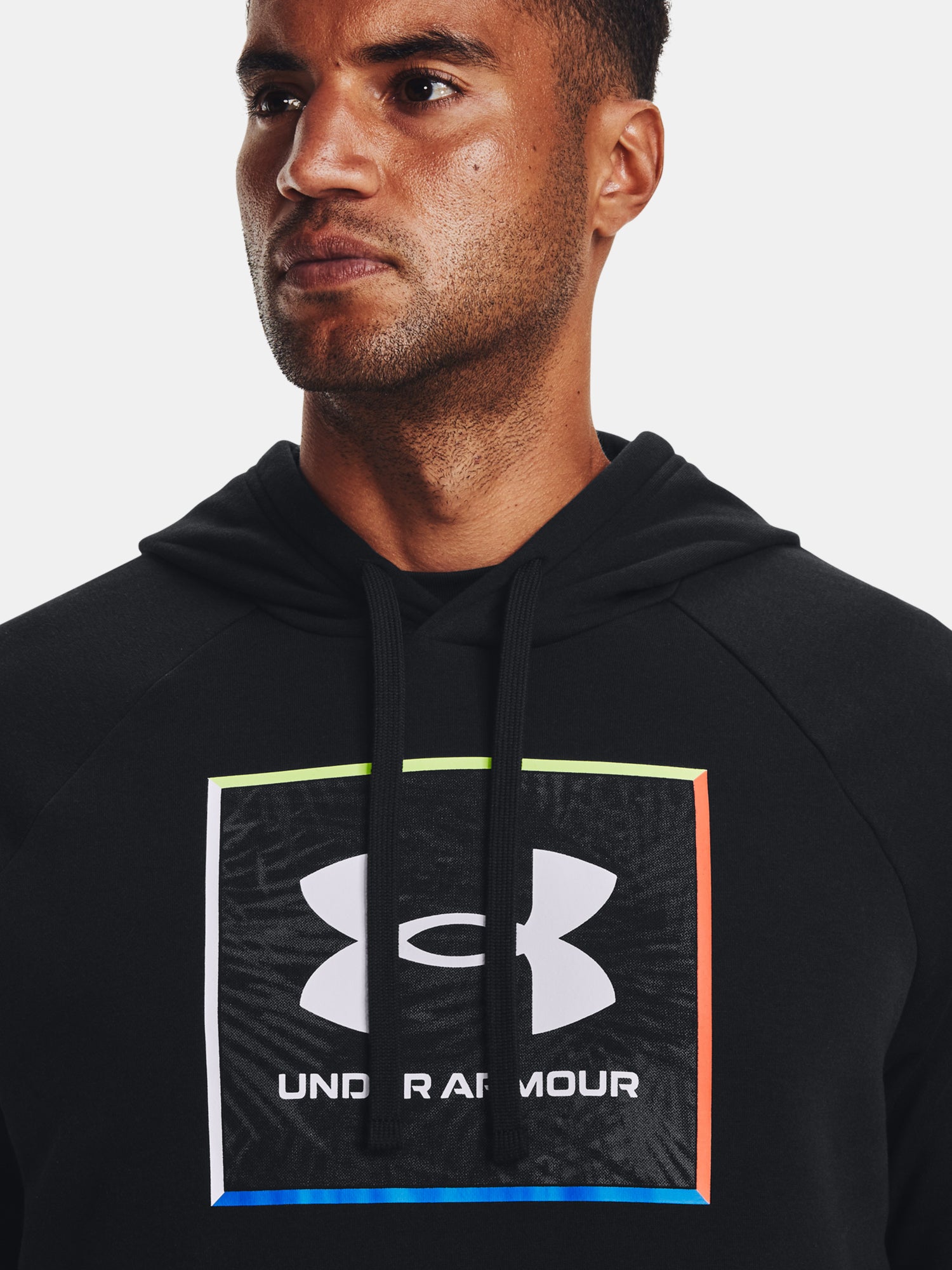 Férfi pulóver Under Armour UA Rival Flc Graphic Hoodie