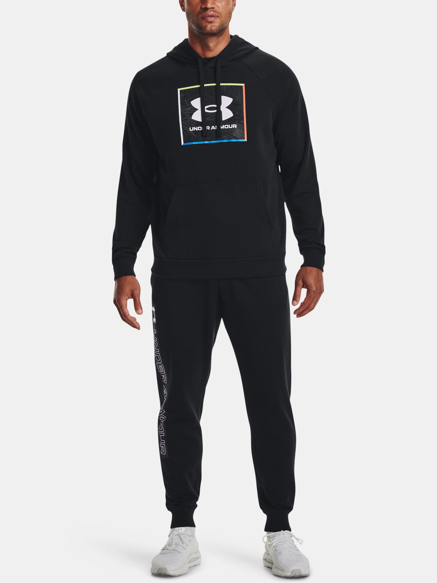 Férfi pulóver Under Armour UA Rival Flc Graphic Hoodie