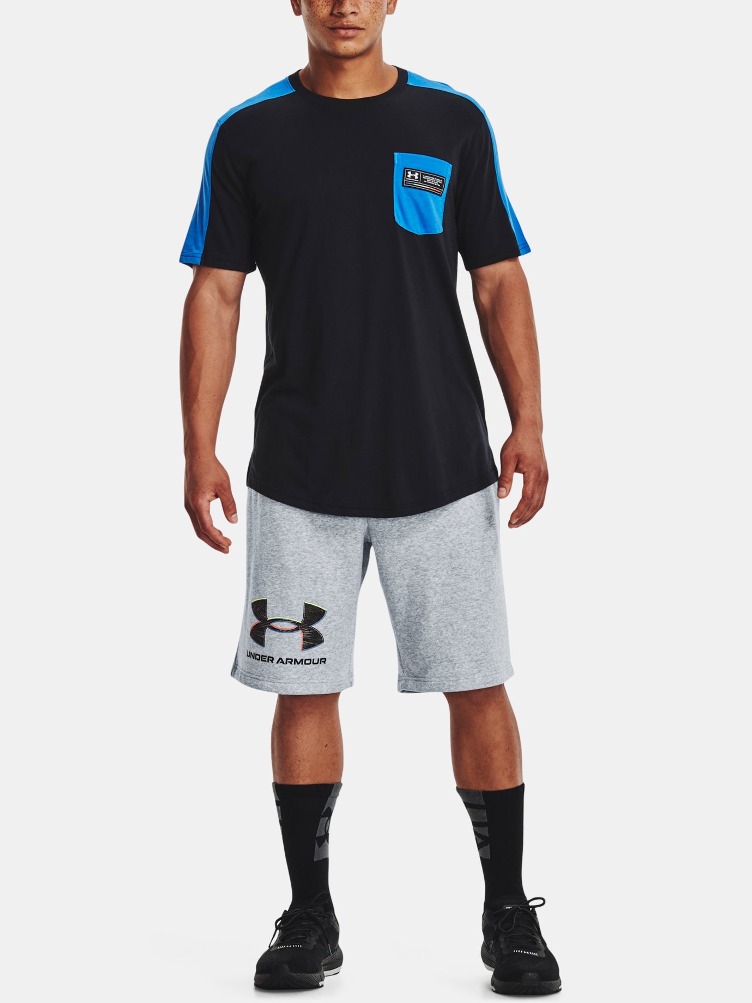 Férfi Under Armour UA Rival Flc Graphic Short rövidnadrág