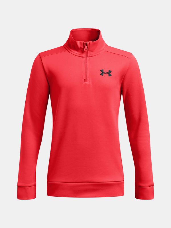 Under Armour Fiú pulóver UA Armour Fleece 1/4 Zip-RED Pulóver
