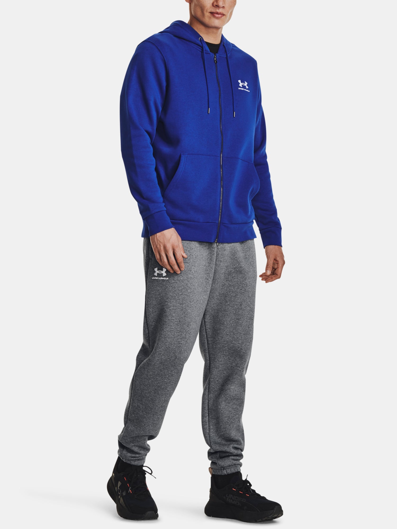 Férfi Under Armour UA Essential Fleece FZ Hood pulóver