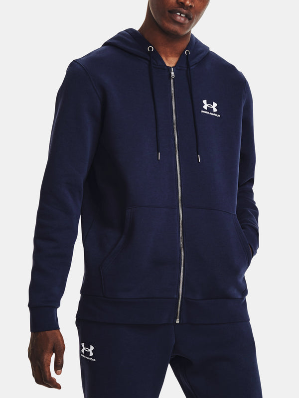 Under Armour Férfi pulóver UA Essential Fleece FZ Hood Kapucnis pulóver 