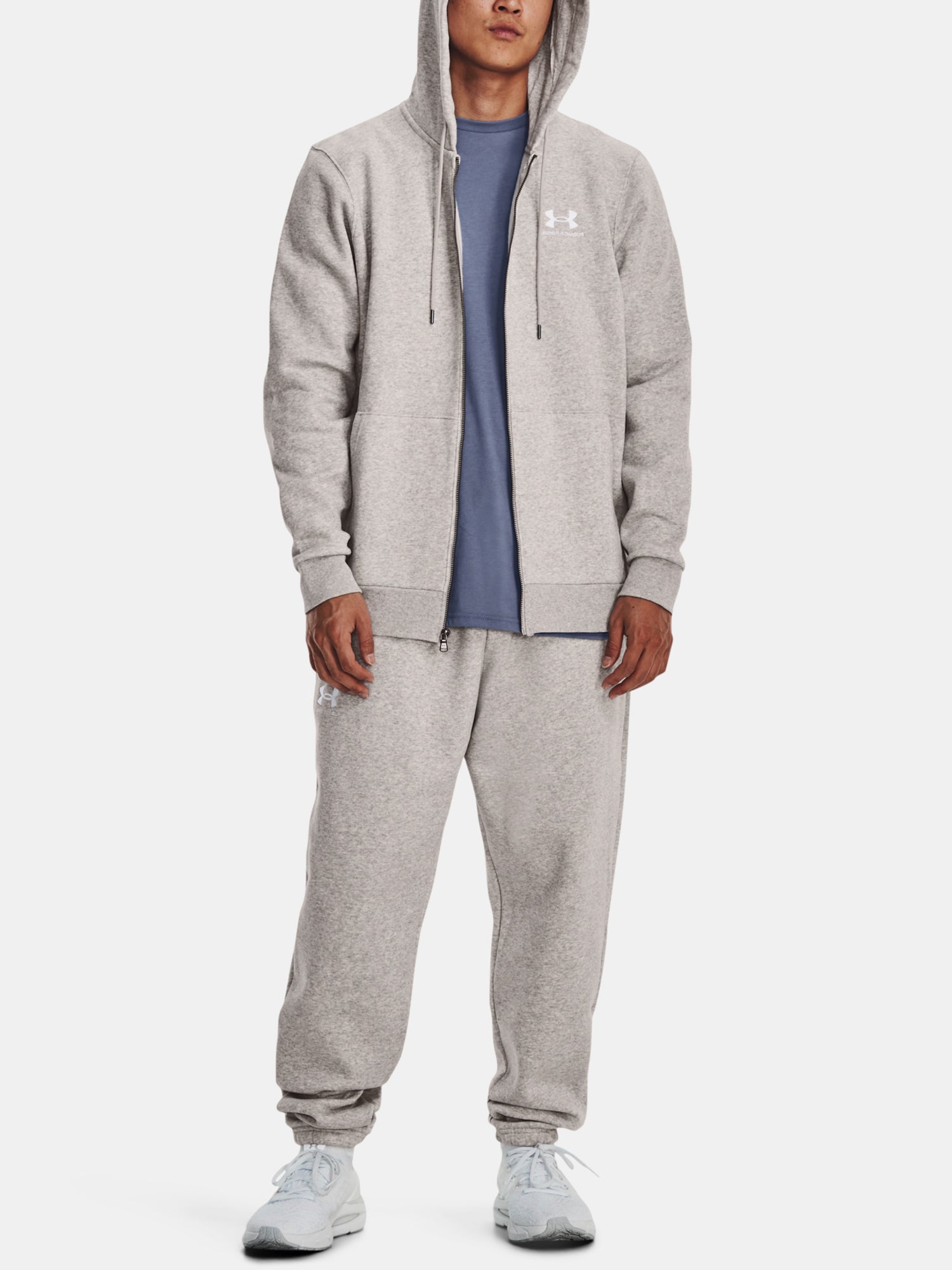 Férfi pulóver Under Armour UA Essential Fleece FZ Hood