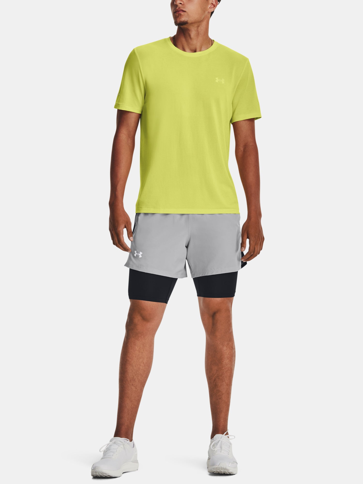Under Armour Férfi póló UA SEAMLESS STRIDE SS Póló sárga