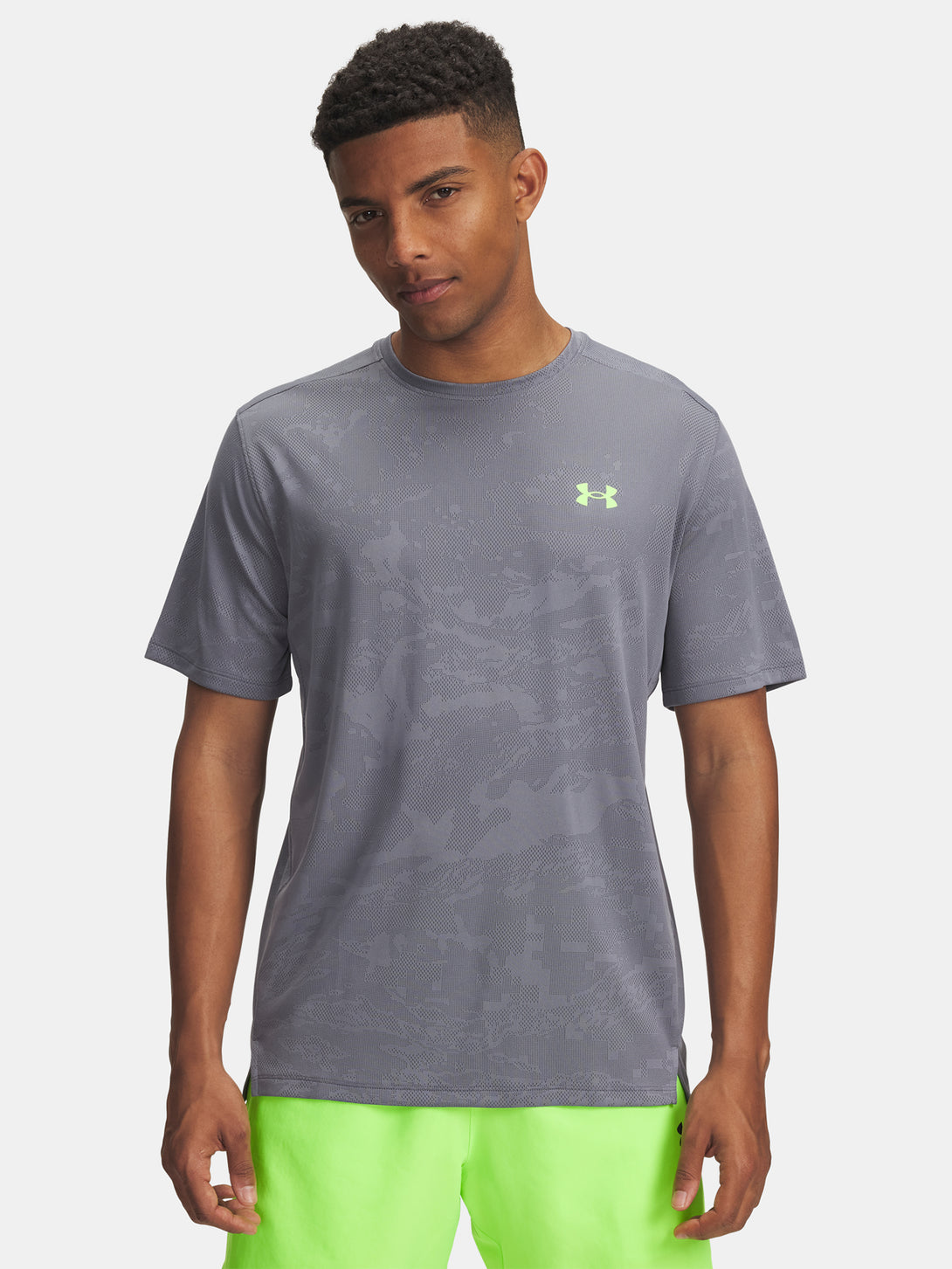 Under Armour Férfi póló UA Tech Vent Jacquard SS-GRY Póló