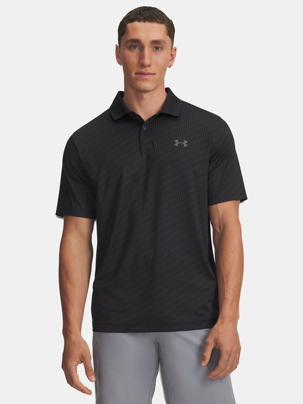 Under Armour Férfi UA Matchplay Printed Polo-BLK póló Póló