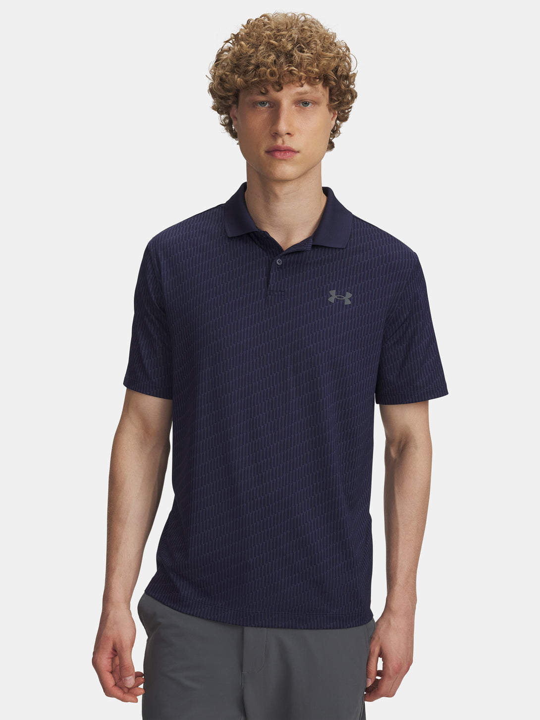 Under Armour Férfi póló UA Matchplay Printed Polo-BLU Póló