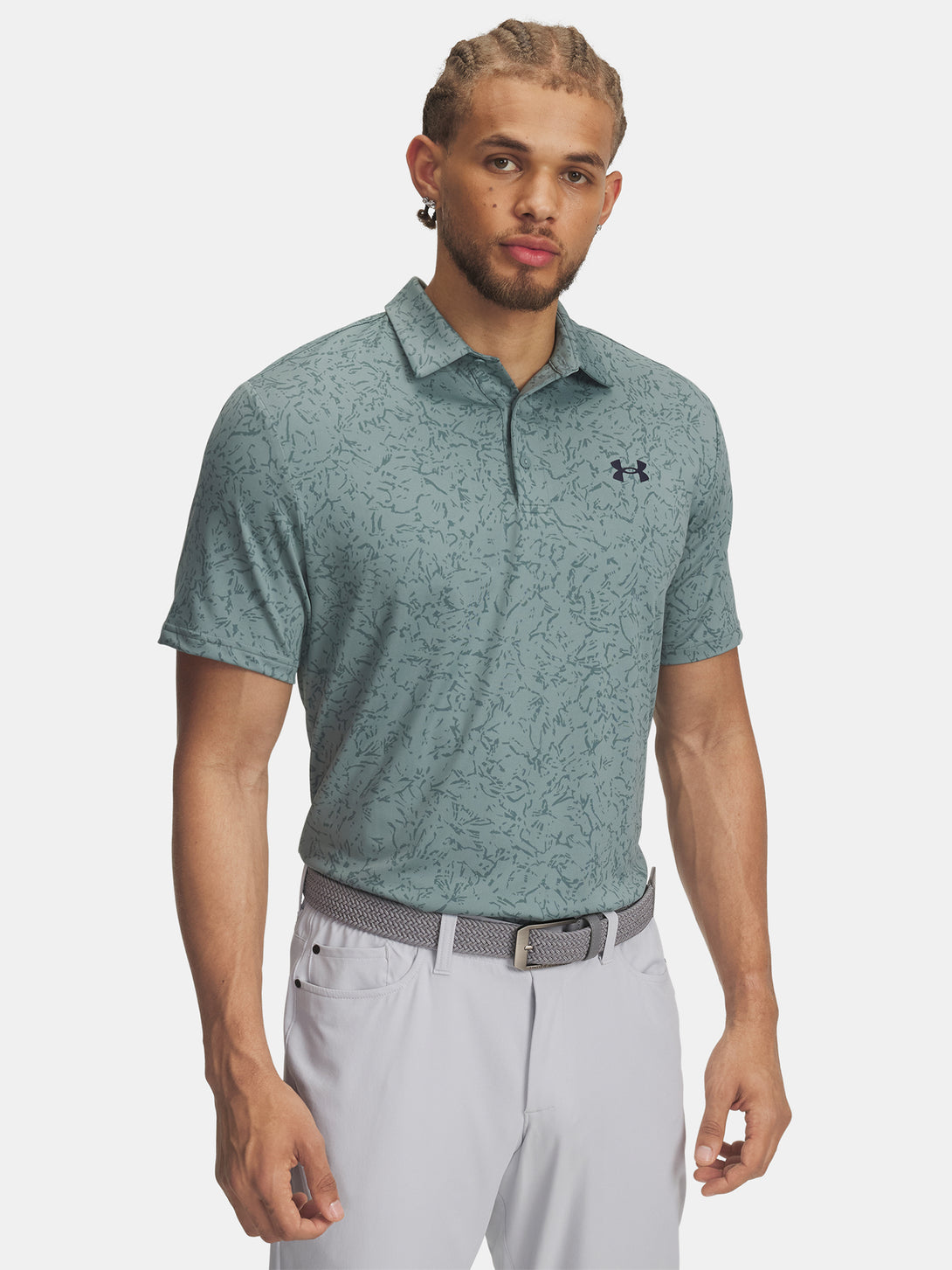 Under Armour Férfi póló UA Playoff 3.0 Printed Polo-GRN Póló