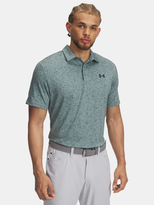 Under Armour Férfi póló UA Playoff 3.0 Printed Polo-GRN Póló