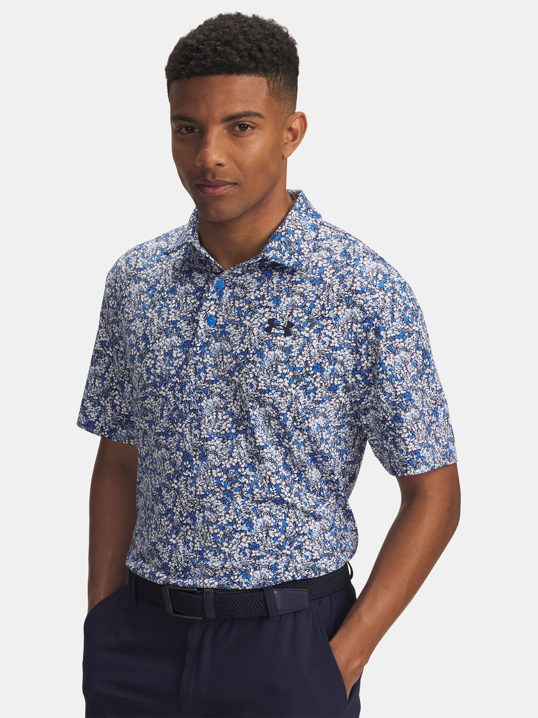 Under Armour Férfi póló UA Playoff 3.0 Printed Polo-BLU Póló