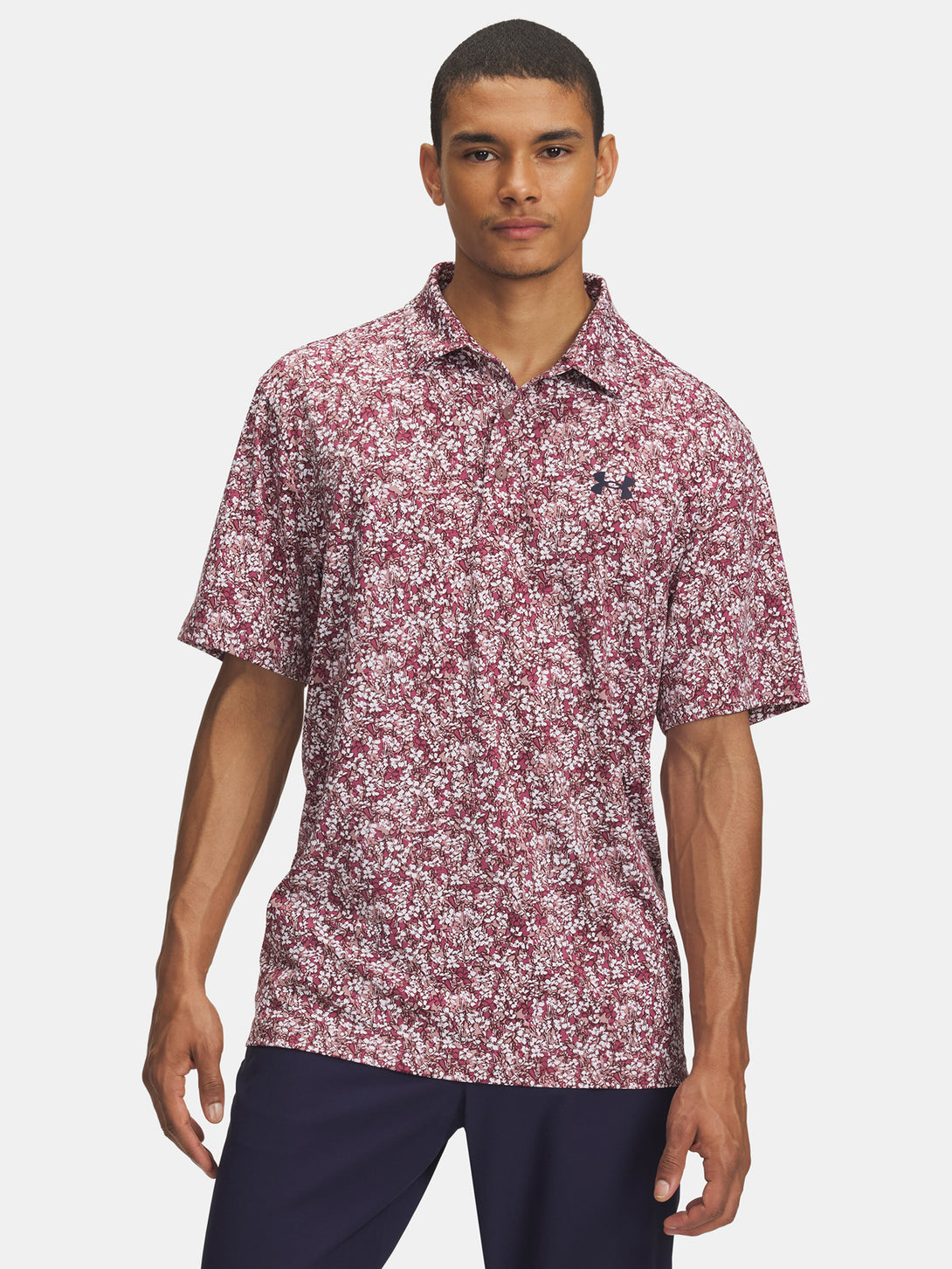 Under Armour Férfi póló UA Playoff 3.0 Printed Polo-PNK Póló