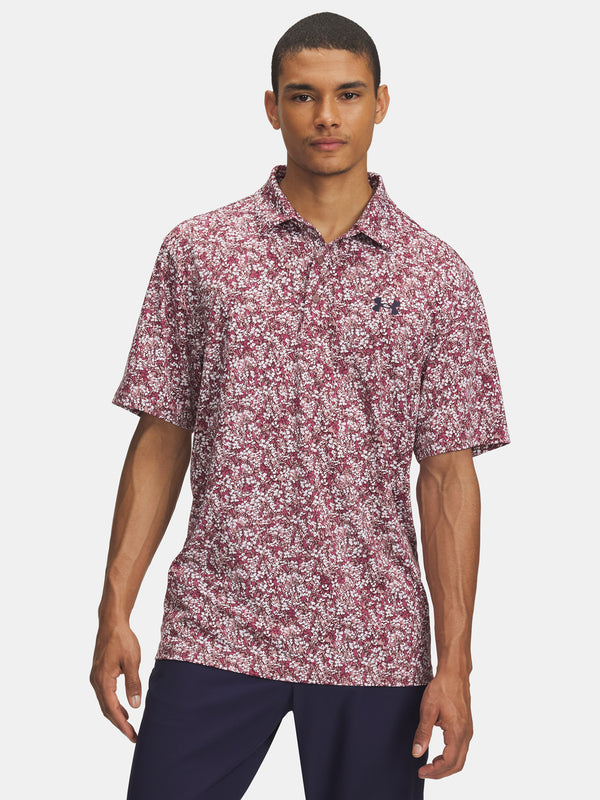 Under Armour Férfi póló UA Playoff 3.0 Printed Polo-PNK Póló
