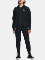 Under Armour Nõi Essential Fleece FZ Kapucnis pulóver  fekete