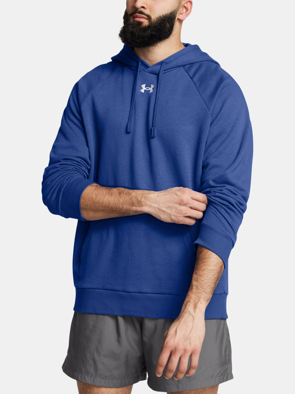 Under Armour Férfi pulóver UA Rival Fleece Hoodie-BLU Pulóver