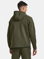 Under Armour Férfi UA Unstoppable Flc FZ Pulóver zöld