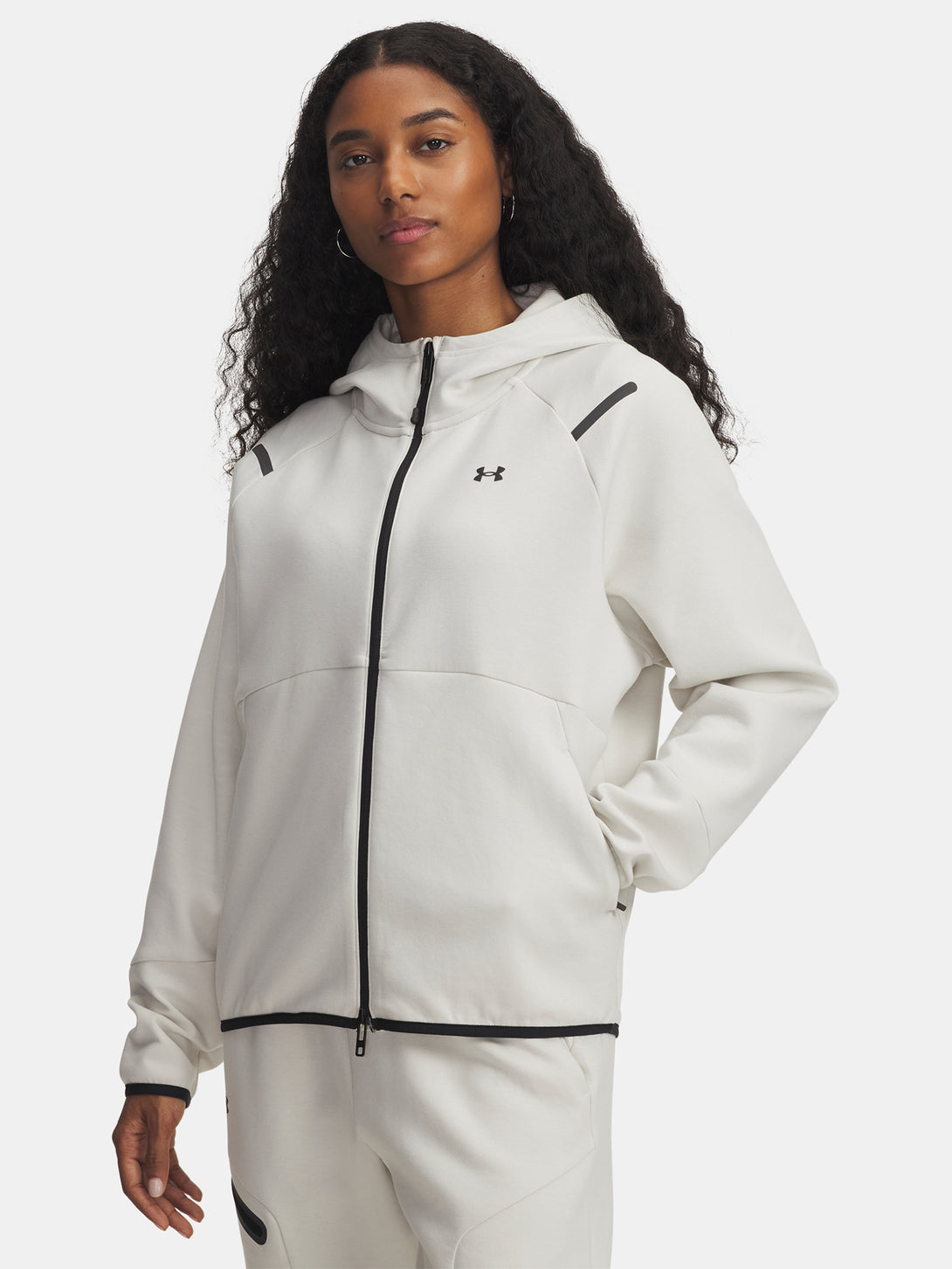 Under Armour Nõi pulóver Unstoppable Fleece FZ-WHT Kapucnis pulóver 