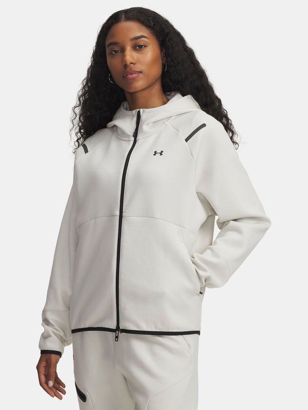 Under Armour Nõi pulóver Unstoppable Fleece FZ-WHT Kapucnis pulóver 