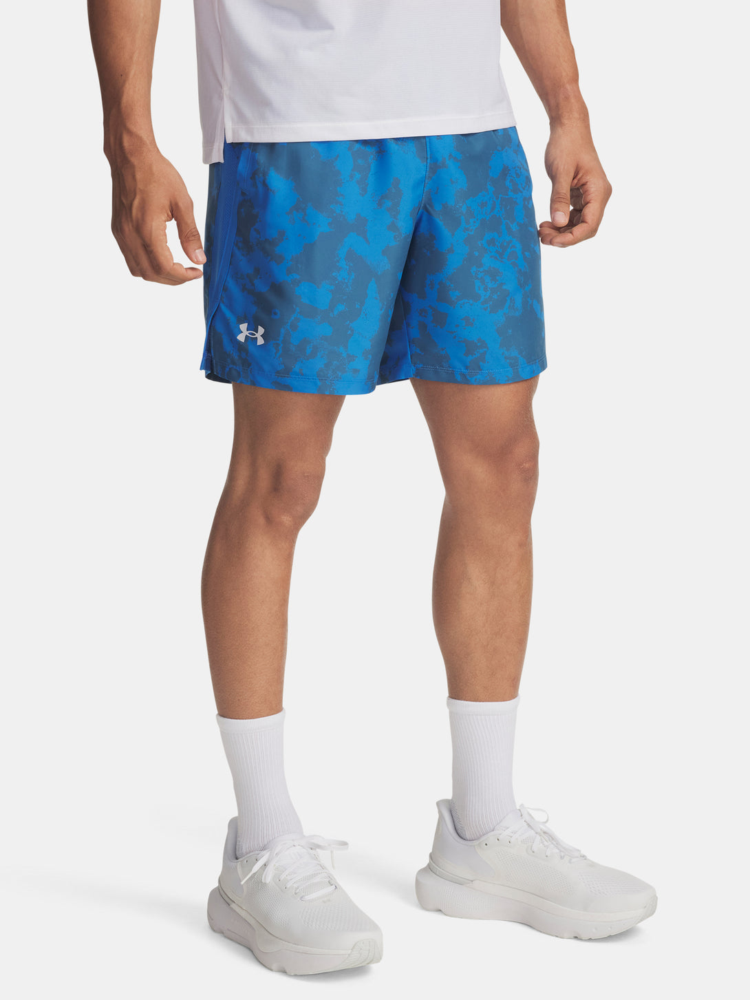 Under Armour Férfi rövidnadrág UA LAUNCH 7\'\' PRINT SHORTS-BLU (kék) Short