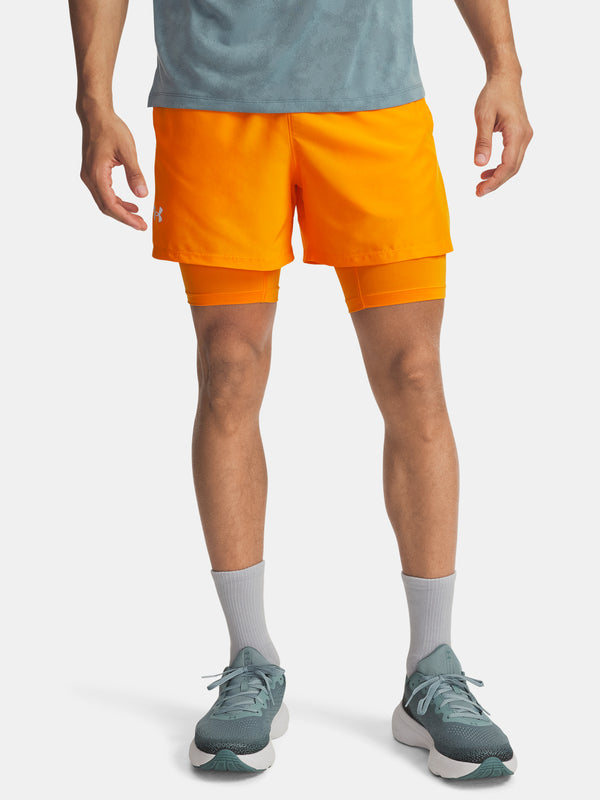 Under Armour Férfi rövidnadrág UA LAUNCH 5\'\' 2-IN-1 SHORTS-ORG Short