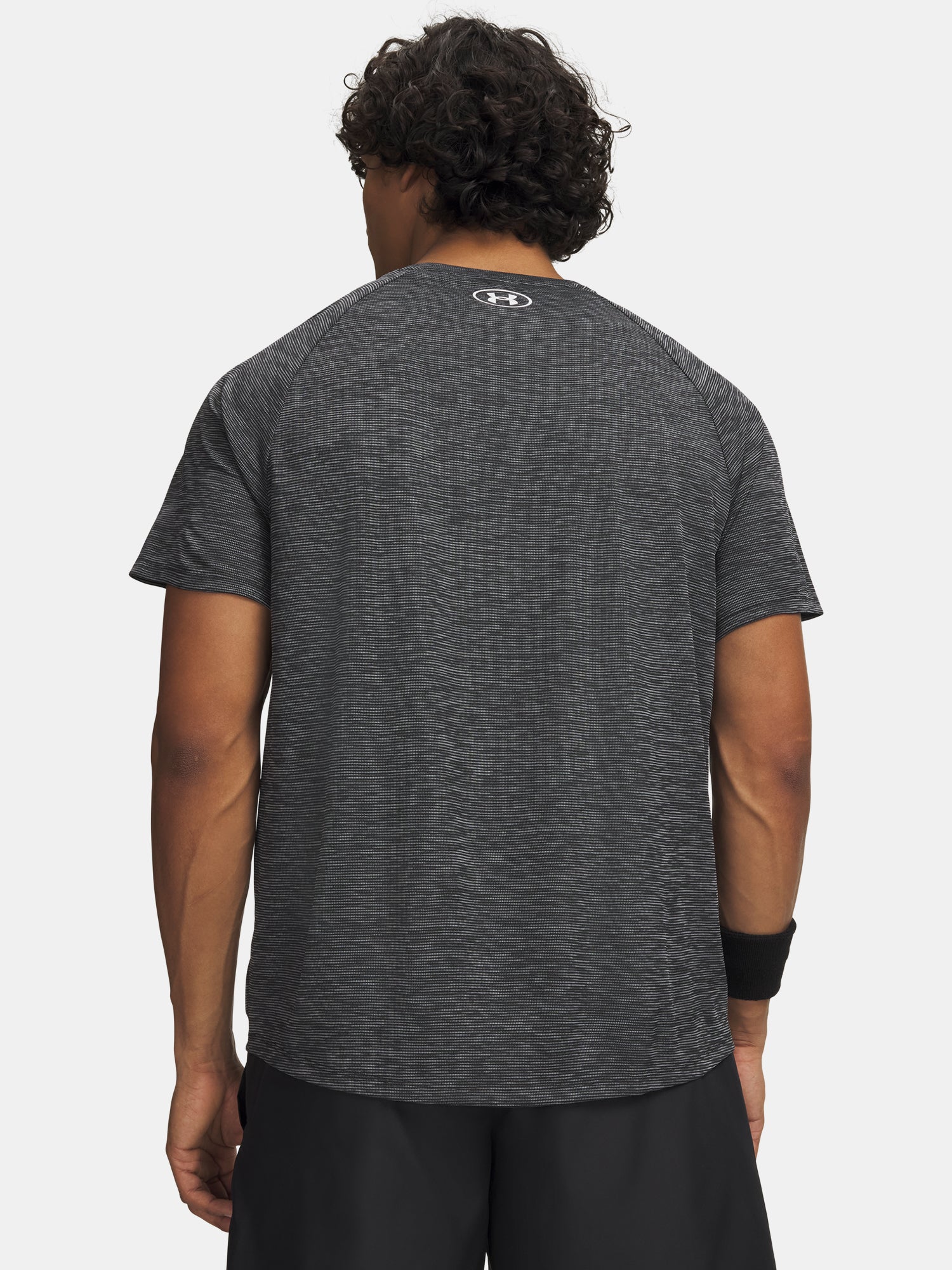 Férfi Under Armour UA Tech Textured SS-BLK póló