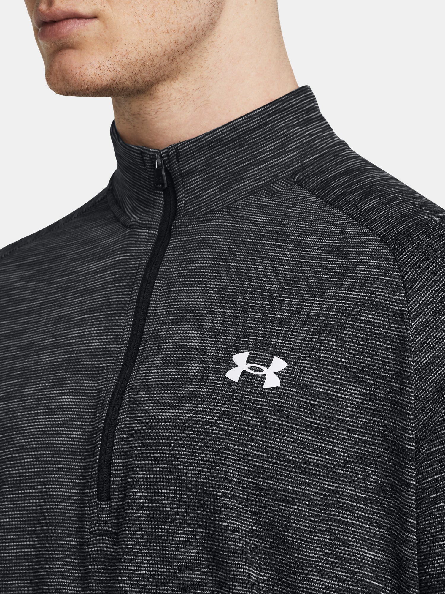 Férfi Under Armour UA Tech Textured 1/2 Zip póló