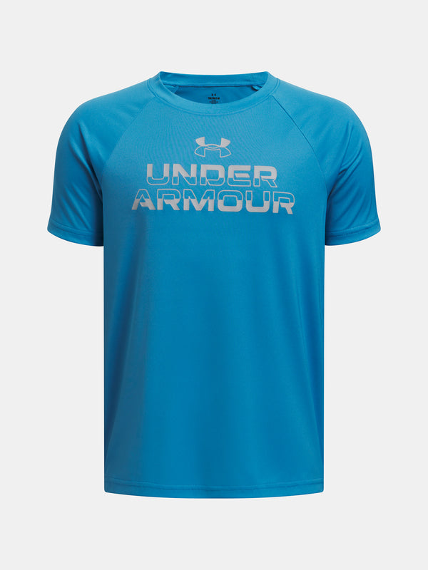 Under Armour Fiú UA Tech Split Wordmark SS póló Póló