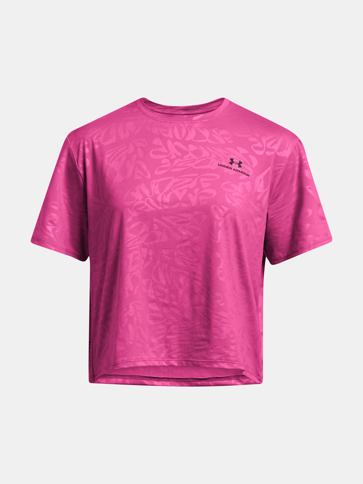 Under Armour Nõi póló Vanish Energy Emboss Crop SS Póló rózsaszín