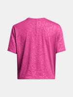 Under Armour Nõi póló Vanish Energy Emboss Crop SS Póló rózsaszín