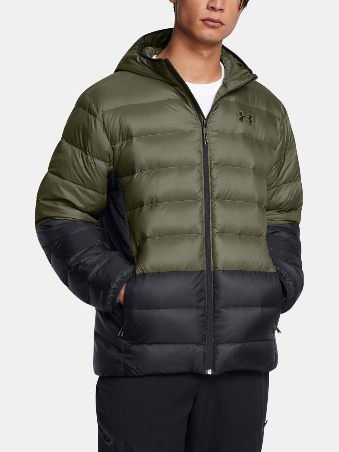 Under Armour Férfi kabát LEGEND DOWN HOODED JACKET-GRN Kabát