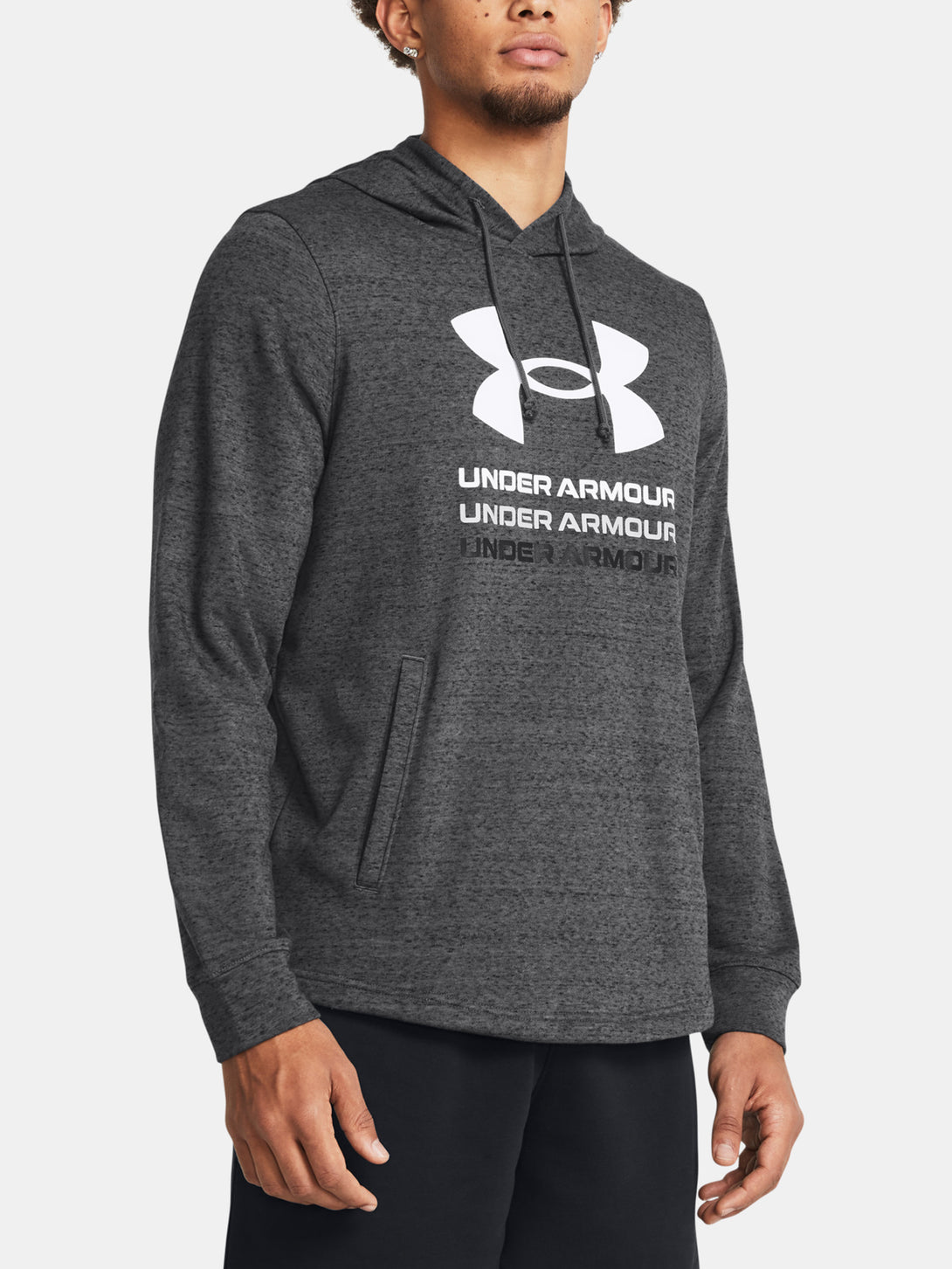 Under Armour Férfi pulóver UA Rival Terry Graphic Hood Pulóver