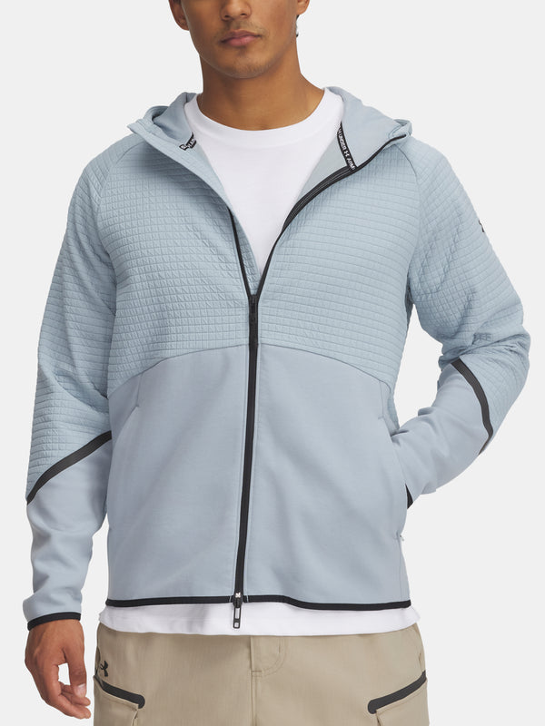 Under Armour Férfi pulóver UA Unstoppable Flc Grid FZ Kapucnis pulóver 