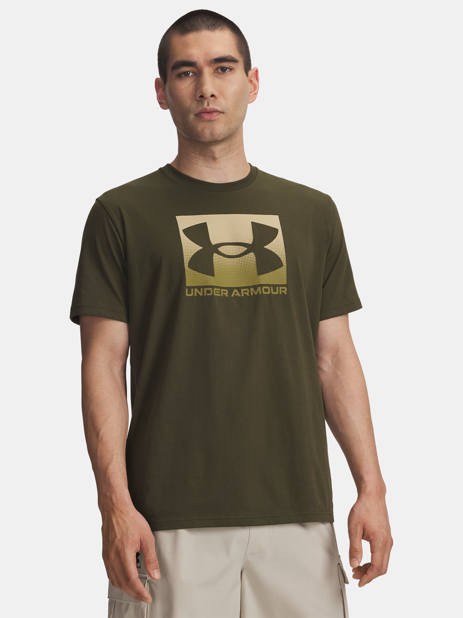 Under Armour Férfi póló UA M BOXED SPORTS UPDATED SS-GRN Póló