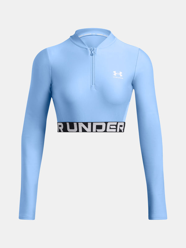 Under Armour Nõi póló HeatGear Rib 1/4 Zip LS Aláöltözet