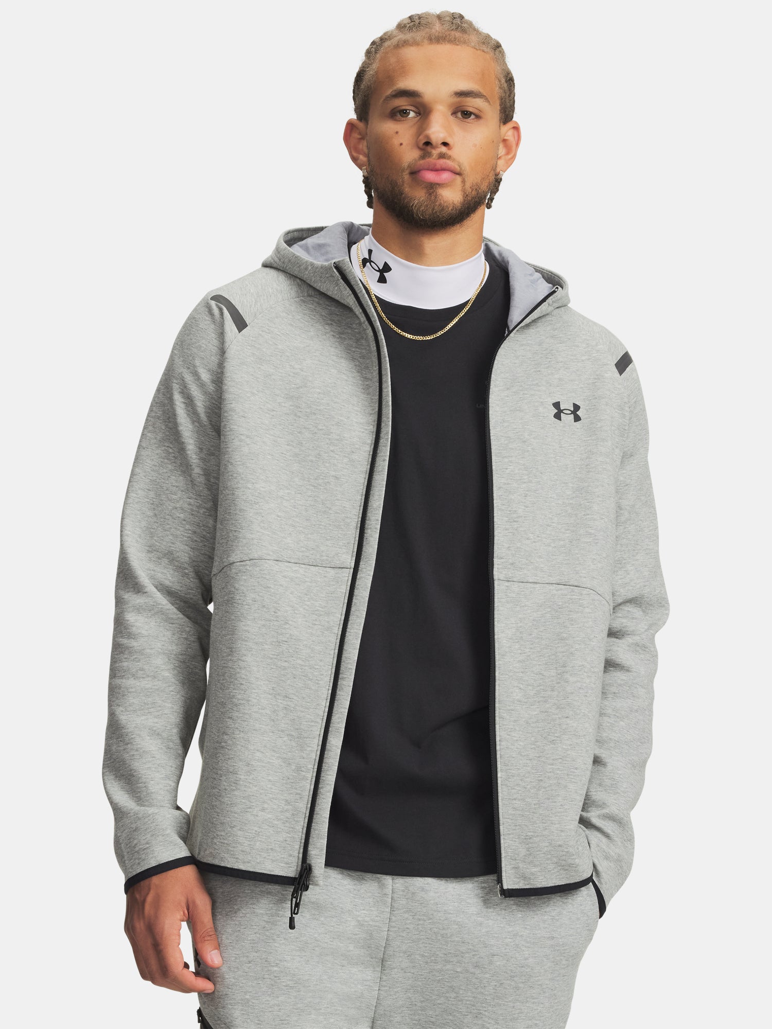 Pánská mikina Under Armour UA Unstoppable Flc FZ HD EU-GRY