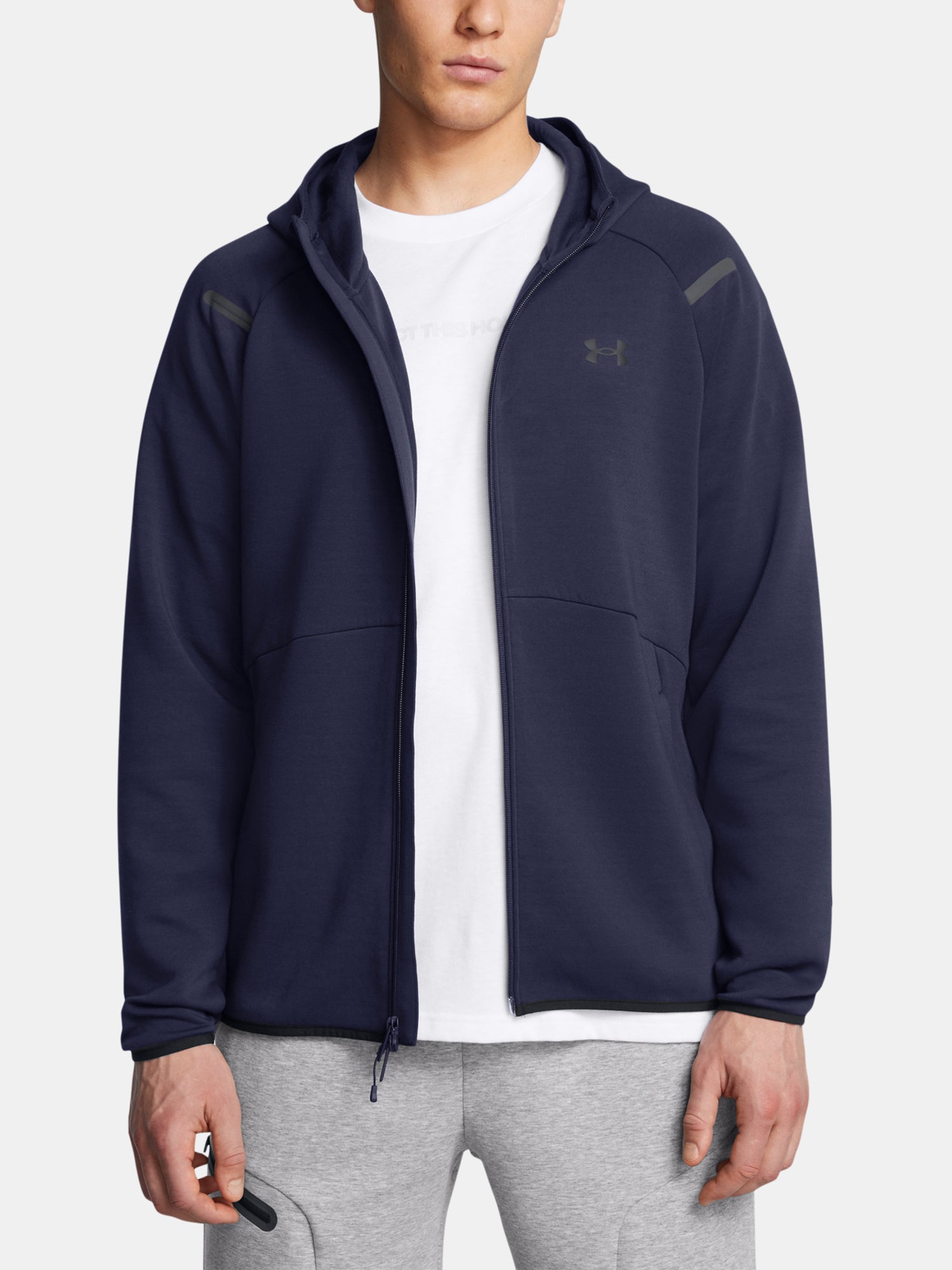 Under Armour Férfi pulóver UA Unstoppable Flc FZ HD EU Kapucnis pulóver 